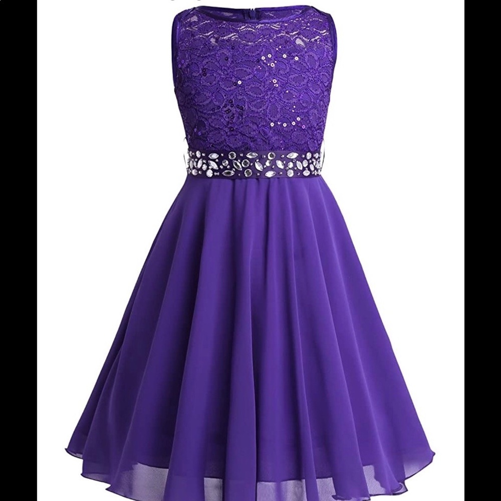 purple formal dress